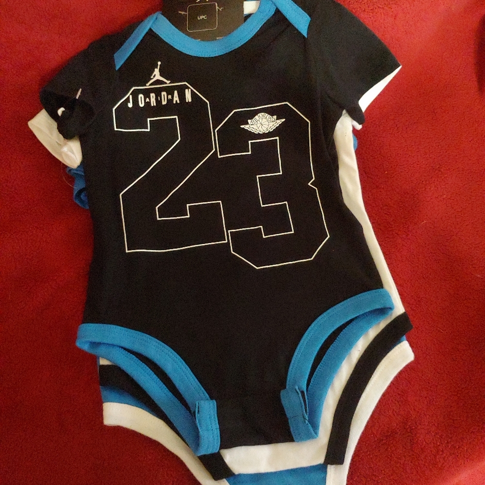 Infant boys Jordan onesies